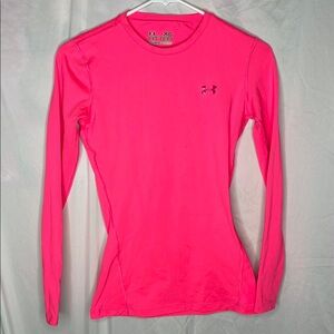 Under Armour Pink Fitted Long Sleeve Tee